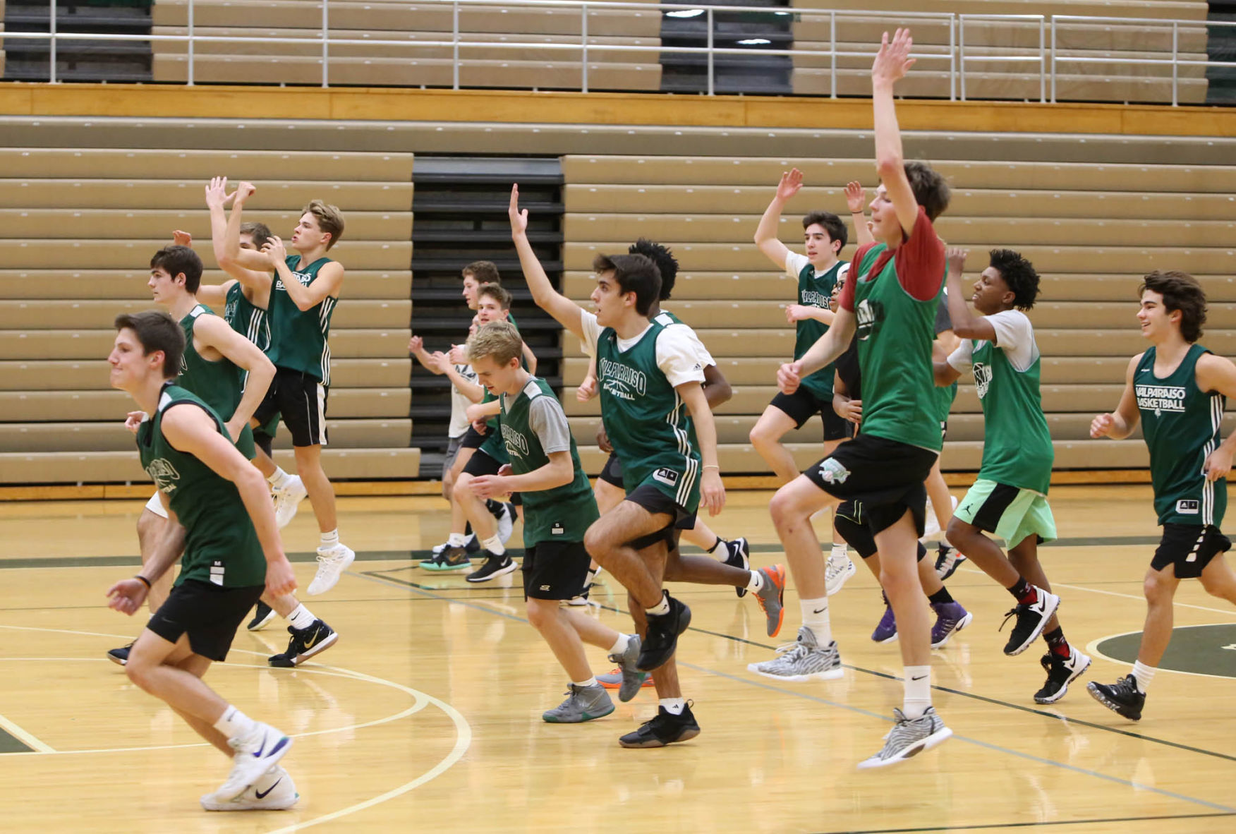Valparaiso boys basketball practice